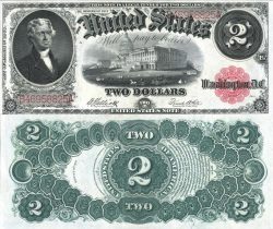 2 dollars series 1917