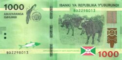 банкнота 1000 франк