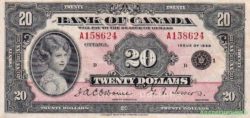 Канада, 20 долларов, 1935 года